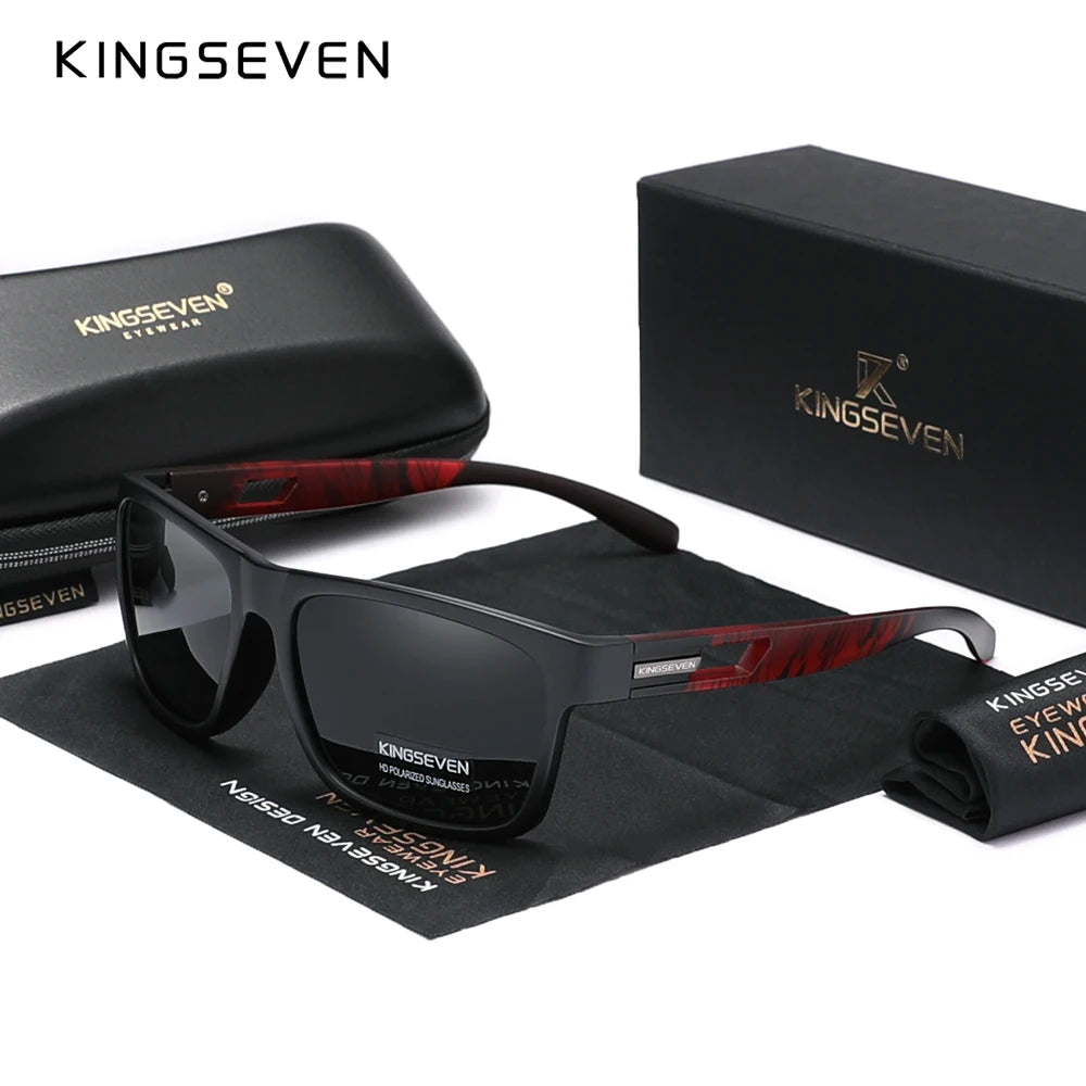 Genuine KINGSEVEN New 2024 Brand Design Men's Glasses Polarized Sunglasses Women UV Lens Fashion Eyewear Oculos De Sol
