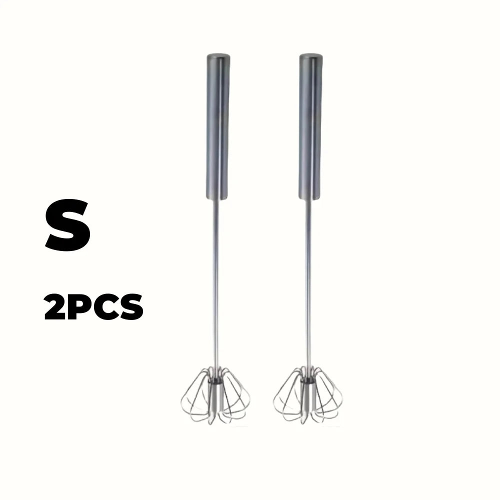 Stainless Steel Egg Beater Durable Semi-Automatic Mixer for Effortless Egg Whipping