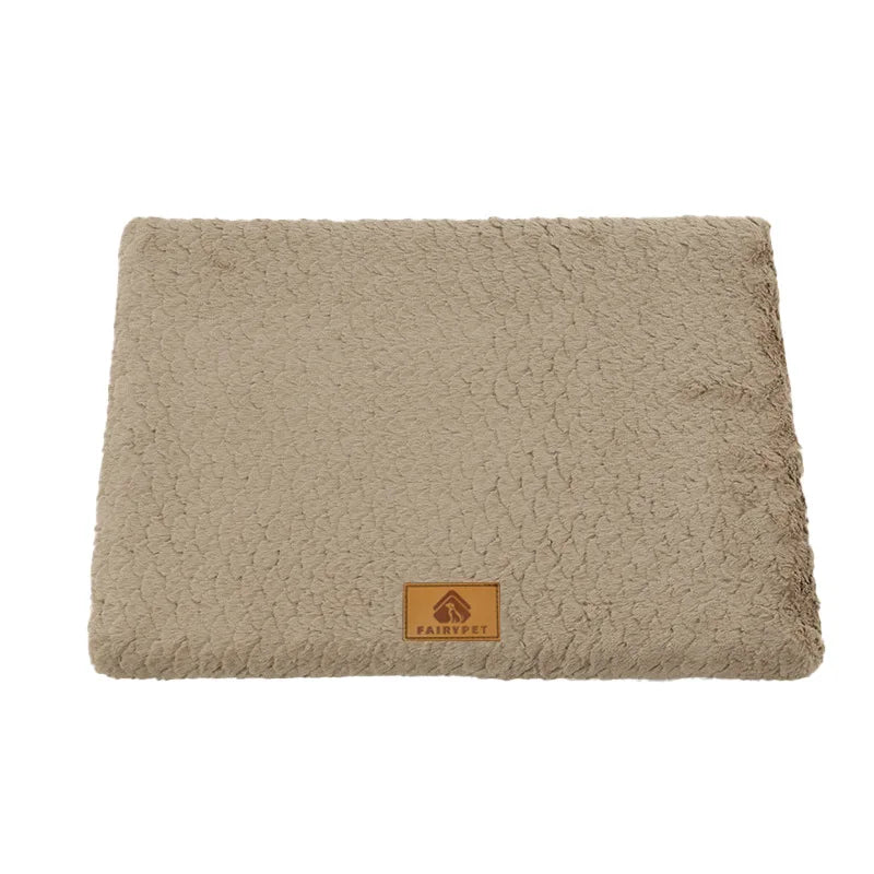 3D Foam Pet Bed With Removable Washable Faux Fur Cover Orthopedic Waterproof Dog Bed For Crate