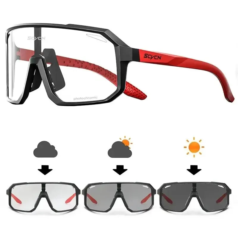 Cycling Glasses Photochromic Sunglasses Men Women Mountain Bike Road Eyewear