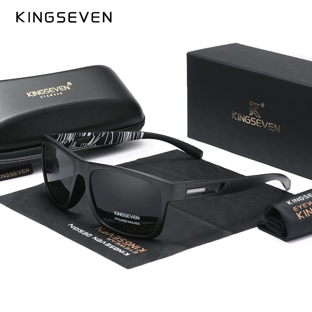 Genuine KINGSEVEN New 2024 Brand Design Men's Glasses Polarized Sunglasses Women UV Lens Fashion Eyewear Oculos De Sol