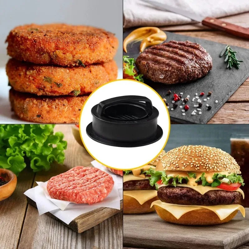 Round Chopped Burger Burger Accessories Gadgets Cuisine ABS Press Fors Cutlet Mold Crush Hamburger Patty Maker Device Beef Grill