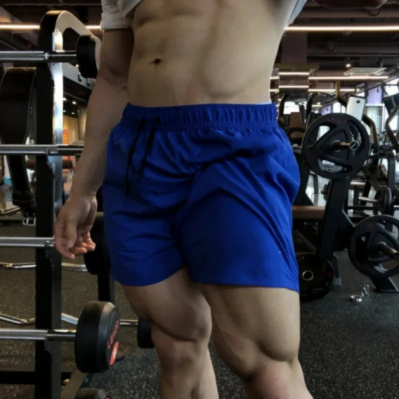Summer Casual Shorts Men Breathable Beach Shorts ice silk Comfortable Fitness Basketball Sports Short Pants Male running shorts