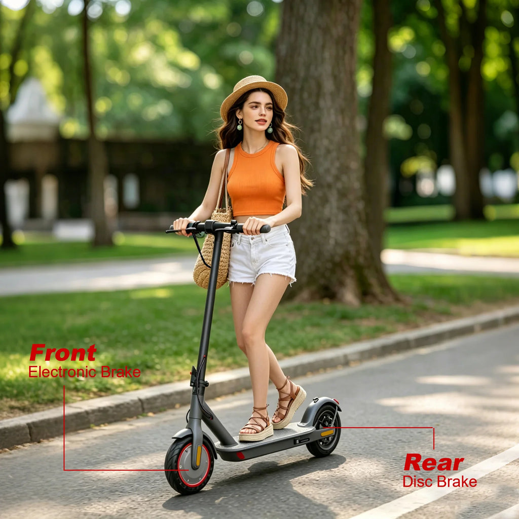 AOVOPRO Electric Scooter Smart Electric Scooter Maximum Speed: 19 miles per hour 350W Motor Range Per Charge-10 Miles