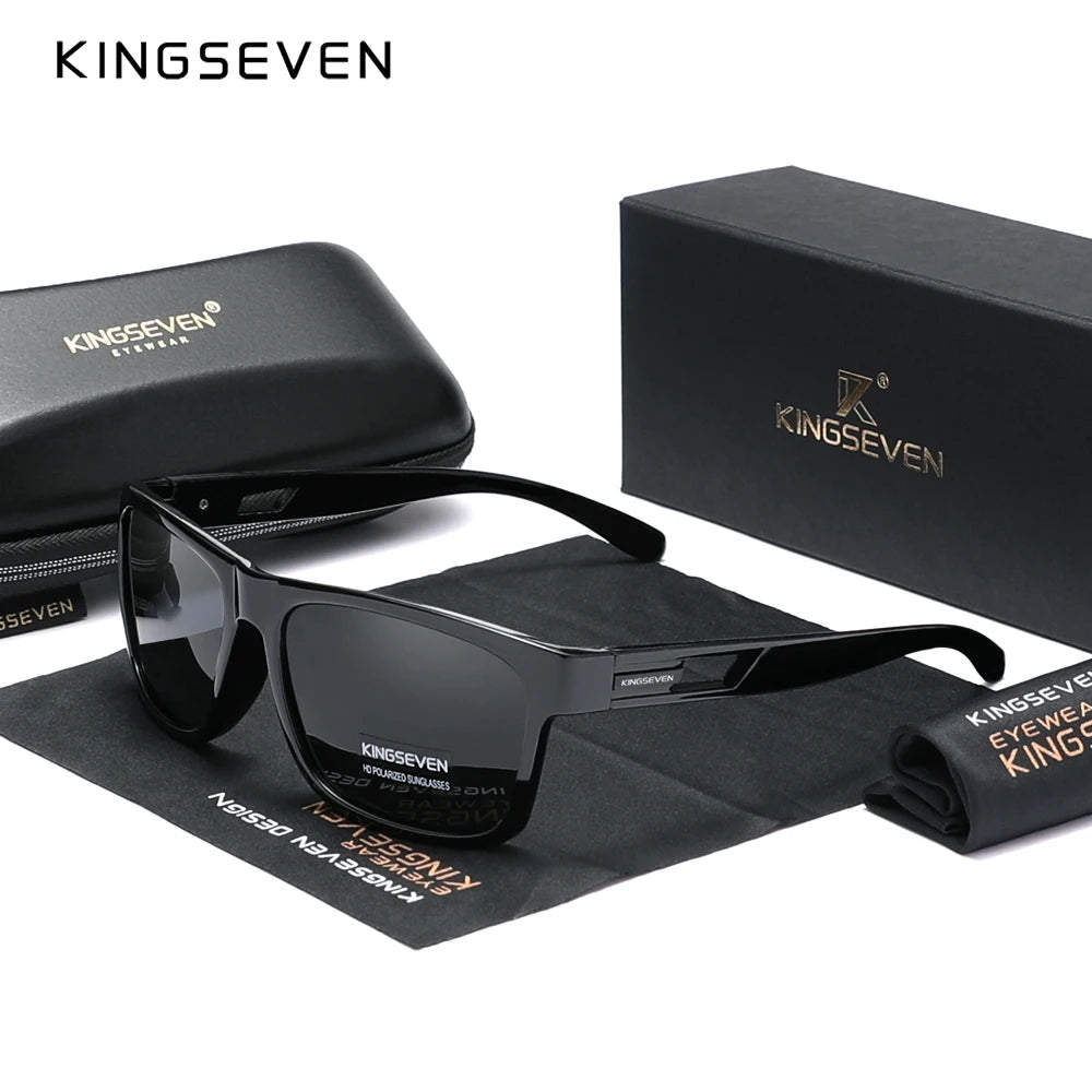 Genuine KINGSEVEN New 2024 Brand Design Men's Glasses Polarized Sunglasses Women UV Lens Fashion Eyewear Oculos De Sol