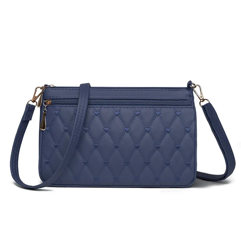 Fashion Mini Shoulder Bags for Women Solid Color Leather-Female Crossbody Bag