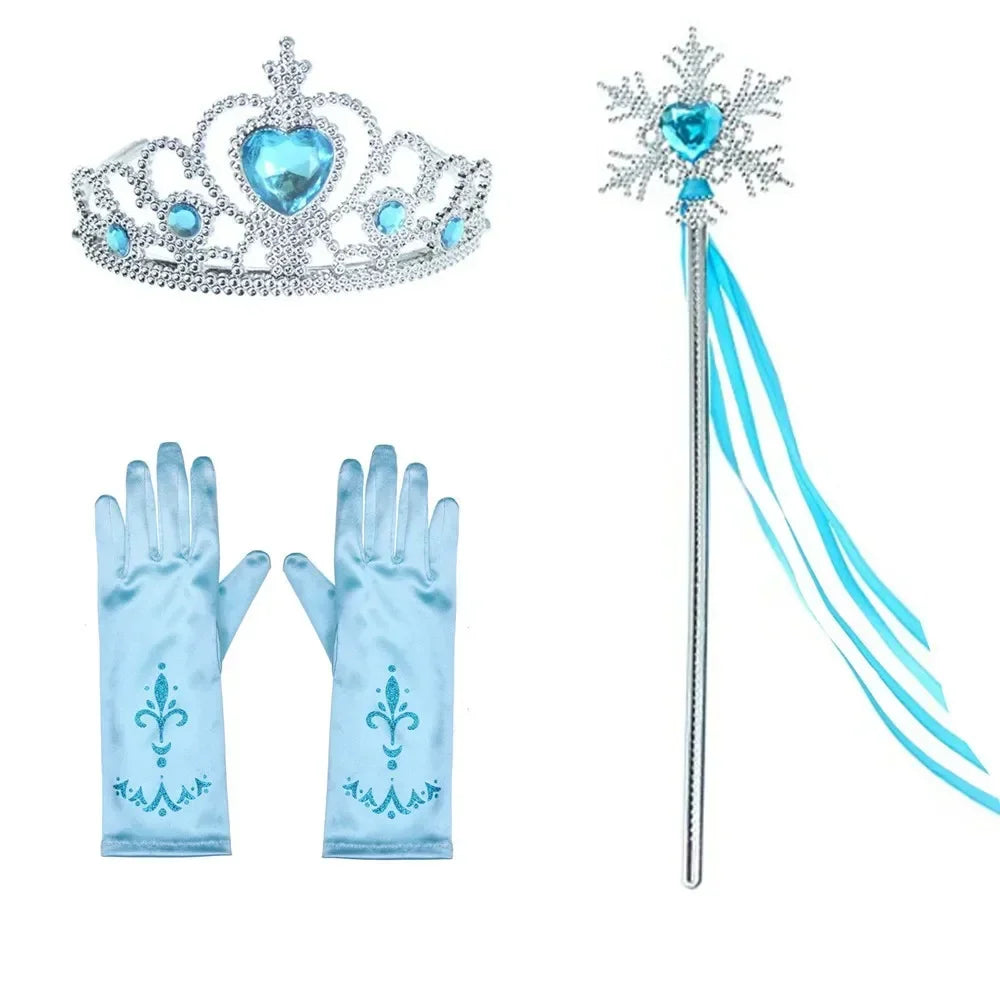 Elsa Costume for Girls Sky Blue Snow Queen Tutu Dress