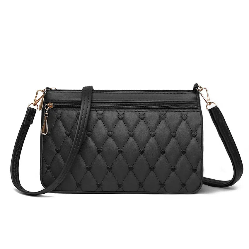 Fashion Mini Shoulder Bags for Women Solid Color Leather-Female Crossbody Bag