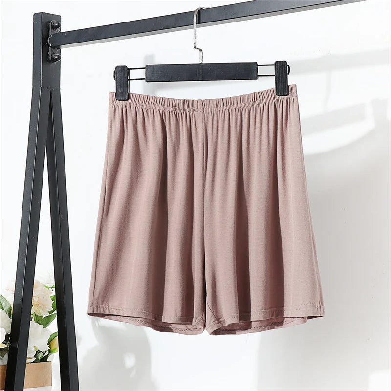 Loose Elastic Waist Modal Women's Shorts Summer plus Size Comfortable Home Casual Wide Leg Pants High Waist Thin Fabric