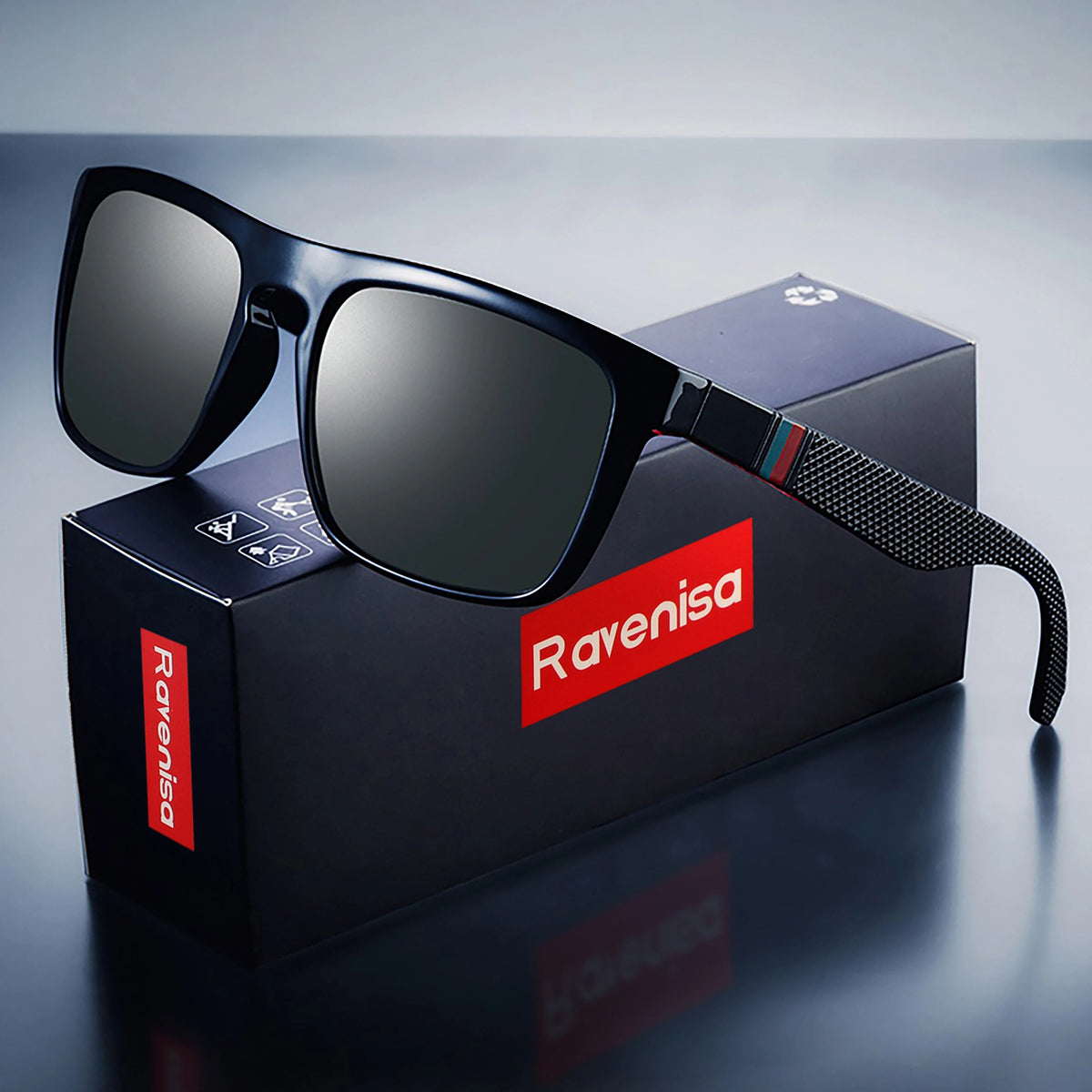 Fashion Square Vintage Polarized Sunglasses Men Women Retro Driving Fishing  Sun Glasses