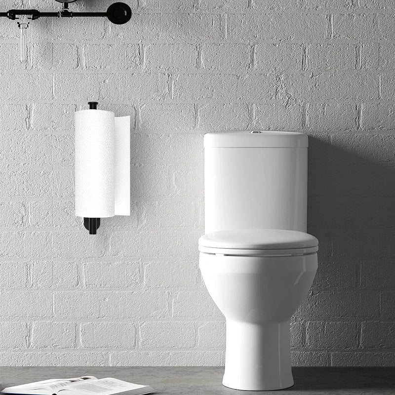 Stainless Steel Toilet Paper Holder, No Drill Wall Mount Tissue Roll Holder for Bathroom, Self Adhesive, Rustproof