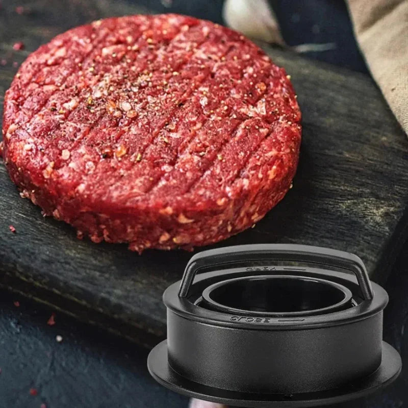 Hamburger Maker Press With 100 Patty Papers Round Non-Stick Meat Beef Grill Burger Press Patty Mold