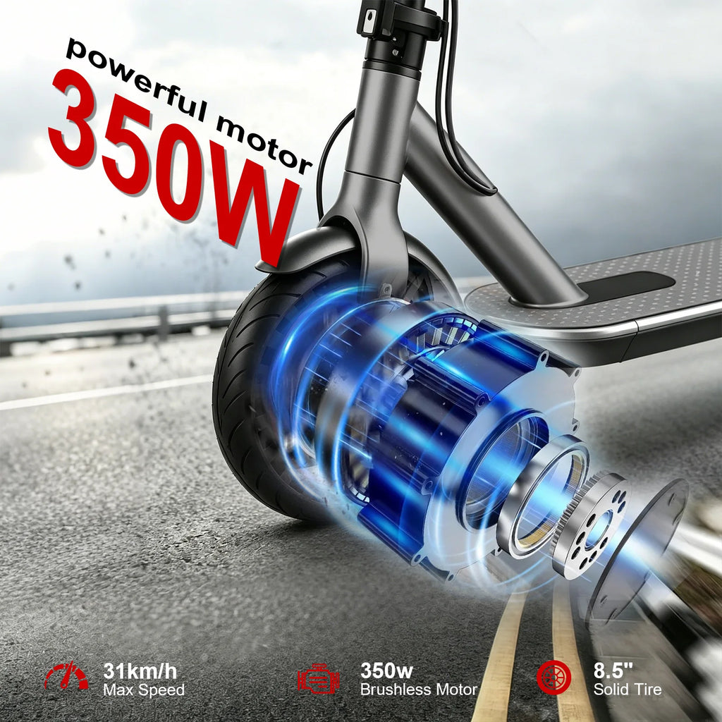 AOVOPRO Electric Scooter Smart Electric Scooter Maximum Speed: 19 miles per hour 350W Motor Range Per Charge-10 Miles
