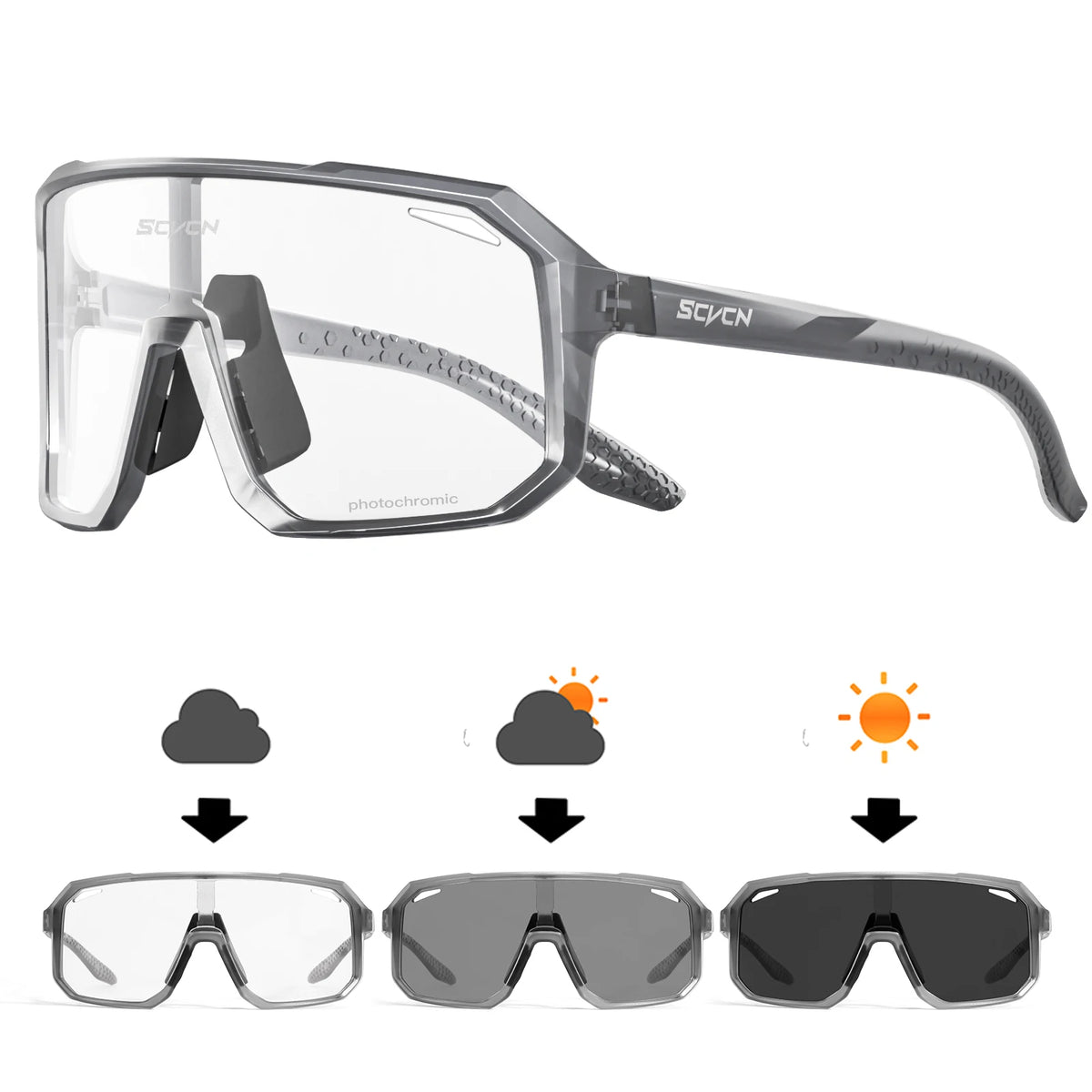 Cycling Glasses Photochromic Sunglasses Men Women Mountain Bike Road Eyewear