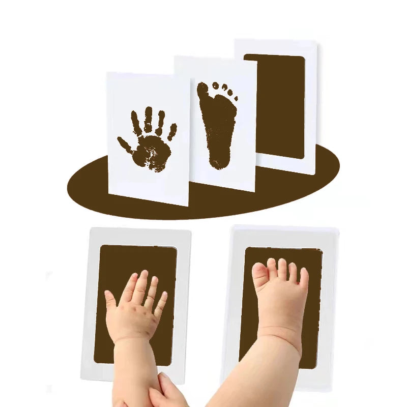 Newborn Baby DIY Hand And Footprint Kit Ink Pads Photo Frame