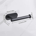 Stainless Steel Toilet Paper Holder, No Drill Wall Mount Tissue Roll Holder for Bathroom, Self Adhesive, Rustproof