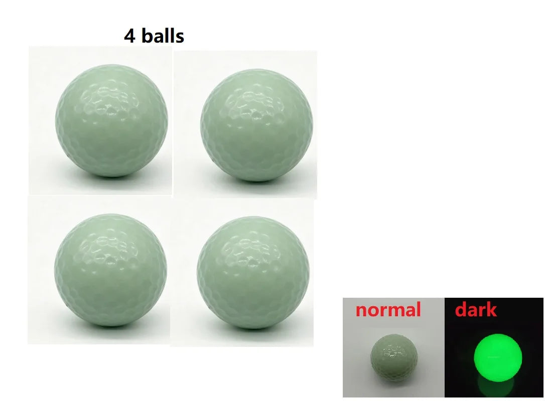 2 Pcs Glow in The Dark Golf Balls Light Up Luminous and Float on Water Gifts Pratice Gold Game for Men Kids Women