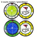 Golf Ball Marker for Putting Green Golf-Green Reader with High Precision Slope Reading Aid
