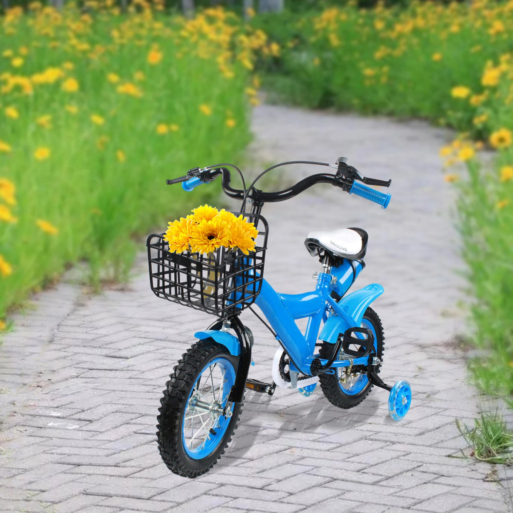 Blue/yellow/red Kids Bike 12 Inch Bicycle for Kids Young Girls Kids Bike Suitable 2-4 Years Old
