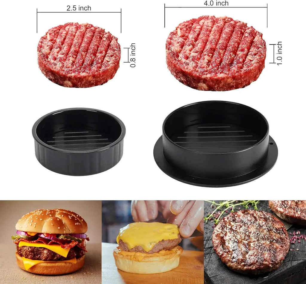 Round Chopped Burger Burger Accessories Gadgets Cuisine ABS Press Fors Cutlet Mold Crush Hamburger Patty Maker Device Beef Grill