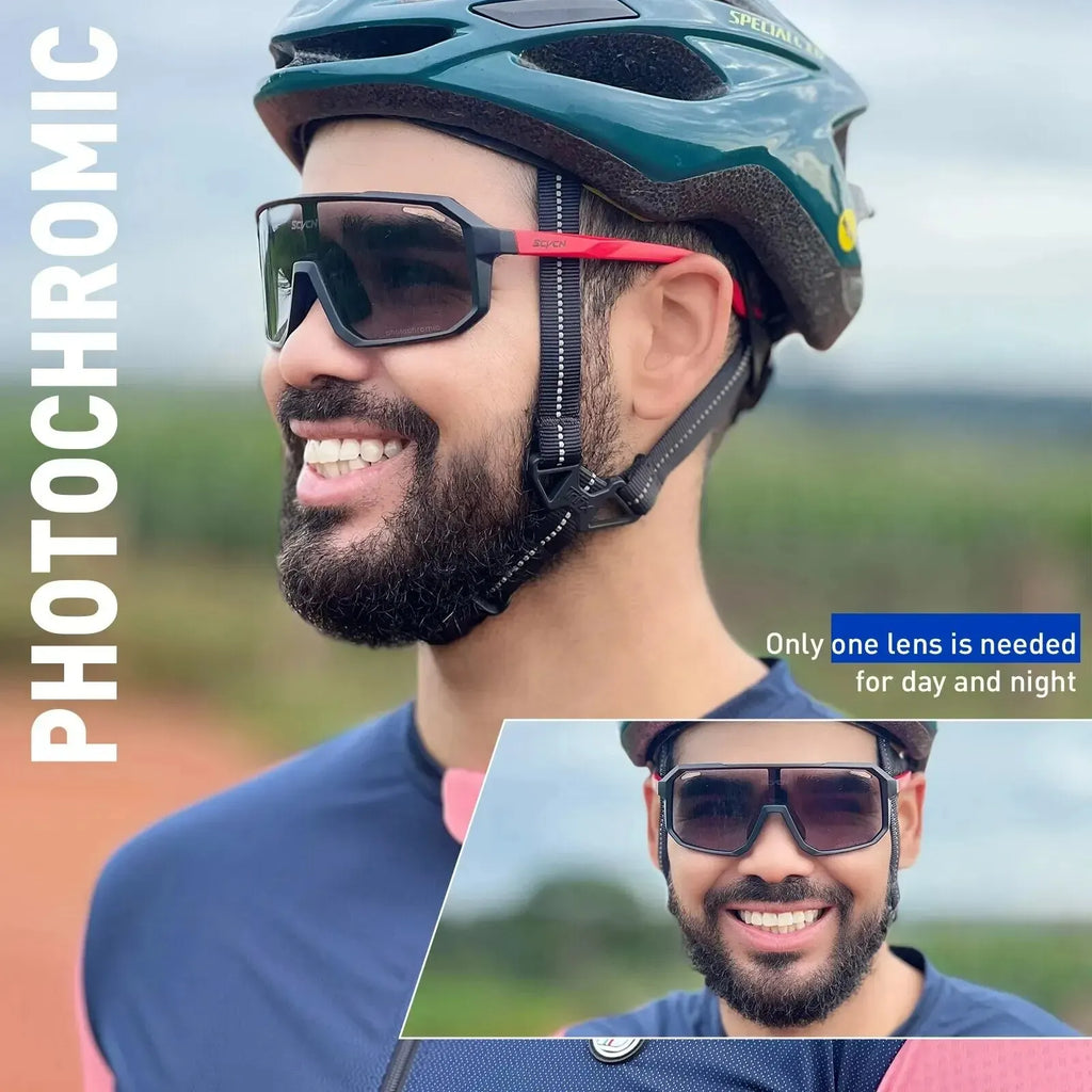 Cycling Glasses Photochromic Sunglasses Men Women Mountain Bike Road Eyewear
