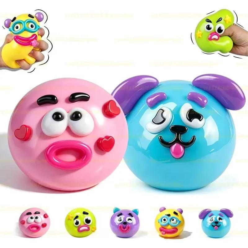 Smushers Squishy, Curiosities Dog Face Swap Squishy Toy, Soft Moldable Cute Slow Rise Squeeze Toy, Relaxing Sensory
