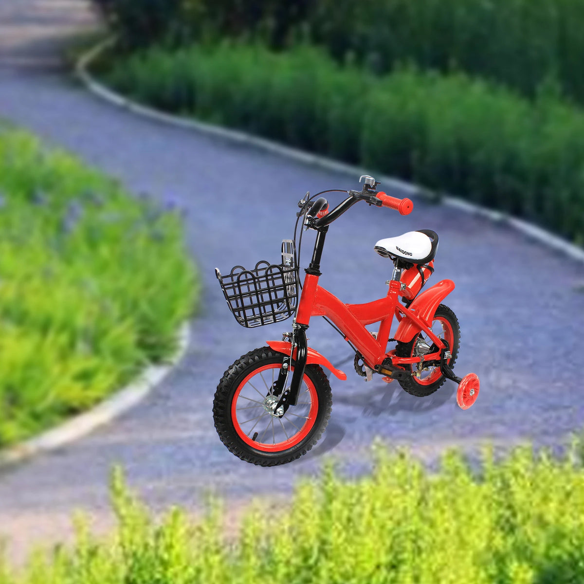 Blue/yellow/red Kids Bike 12 Inch Bicycle for Kids Young Girls Kids Bike Suitable 2-4 Years Old