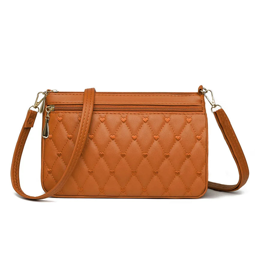 Fashion Mini Shoulder Bags for Women Solid Color Leather-Female Crossbody Bag