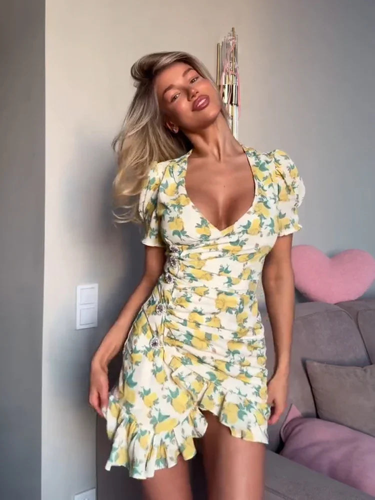 Lady Solid Satin Mini Dress