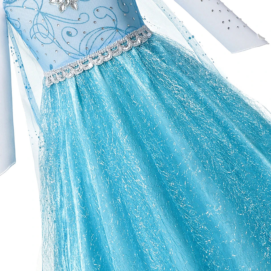 Queen Elsa Anna Costume Girls Princess Dress Toddler Halloween