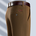 New Mens Corduroy Pants Classic Business Casual Pants Straight Leg Regular Fit Dress Pants Commuting Suit Pants