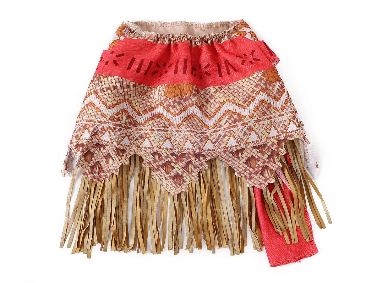 Moana Adventure Cartoon Costume Two Pieces-Polynesian Style