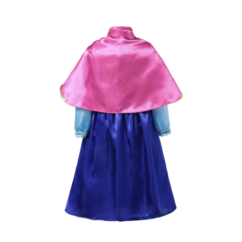 Queen Elsa Anna Costume Girls Princess Dress Toddler Halloween