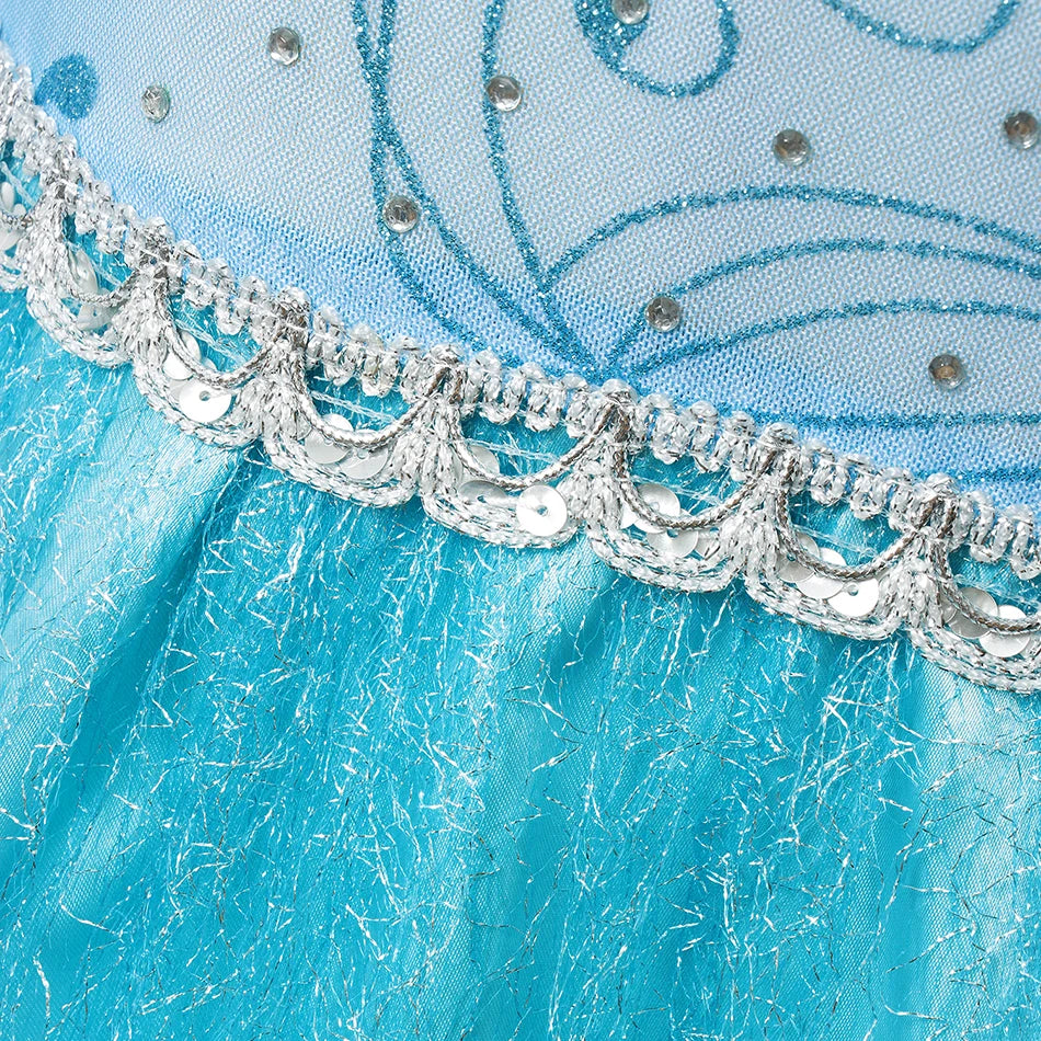 Queen Elsa Anna Costume Girls Princess Dress Toddler Halloween