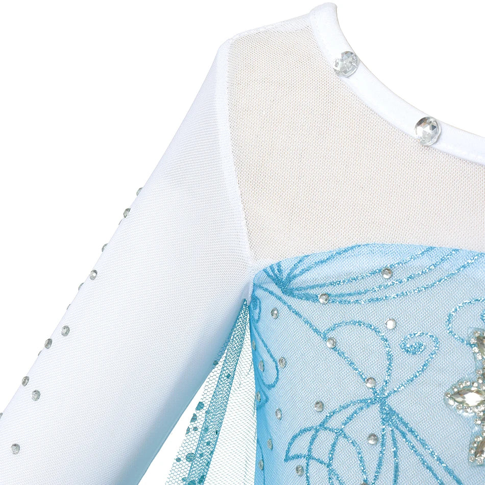 Queen Elsa Anna Costume Girls Princess Dress Toddler Halloween