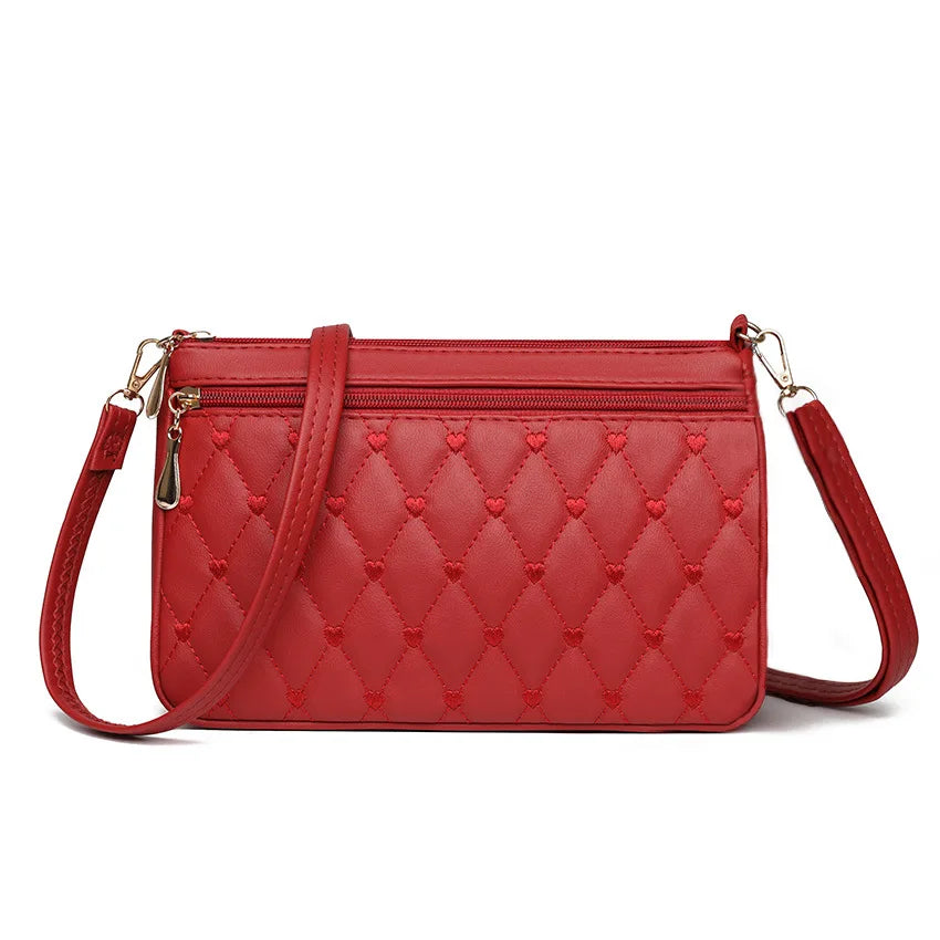 Fashion Mini Shoulder Bags for Women Solid Color Leather-Female Crossbody Bag
