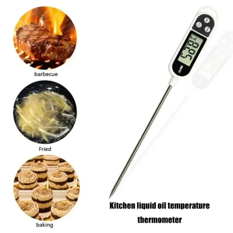 Food Thermometer TP300 Digital Kitchen Water Oil Thermometer for Meat Cooking Food Probe BBQ Electronic Oven Kitchen Tools