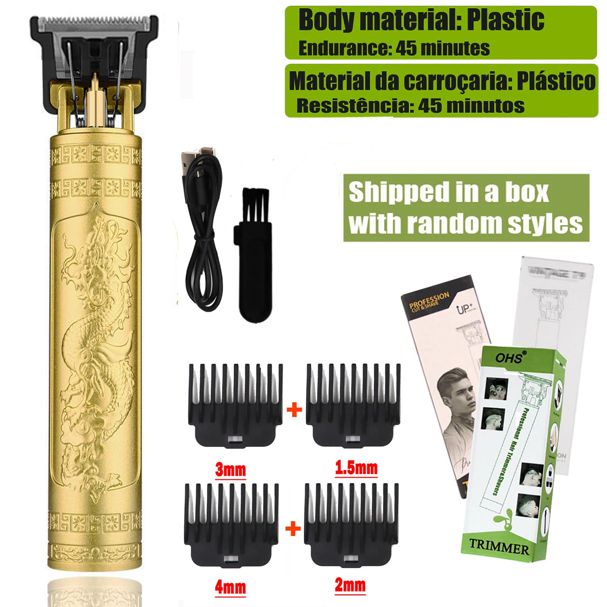 T9 Hair Clipper Repair Beard Shaving Body Hair Trimmer Clippers