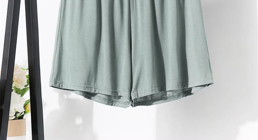 Loose Elastic Waist Modal Women's Shorts Summer plus Size Comfortable Home Casual Wide Leg Pants High Waist Thin Fabric