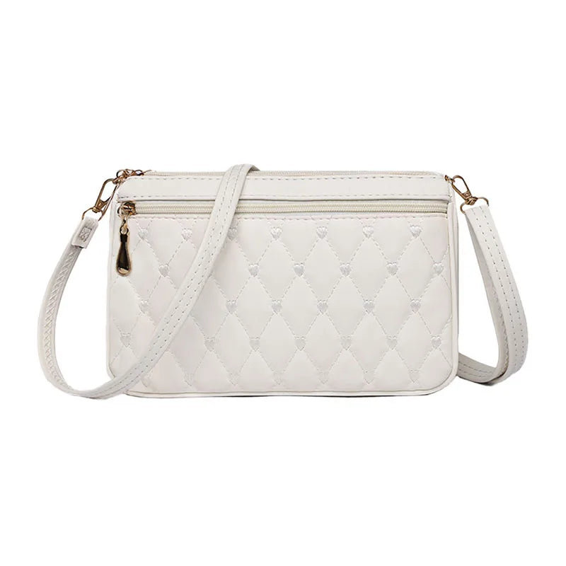 Fashion Mini Shoulder Bags for Women Solid Color Leather-Female Crossbody Bag