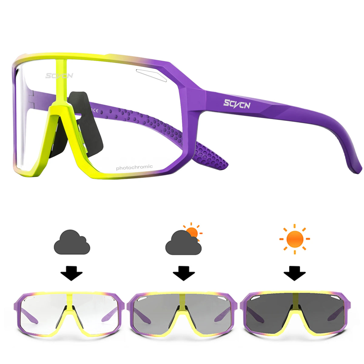 Cycling Glasses Photochromic Sunglasses Men Women Mountain Bike Road Eyewear