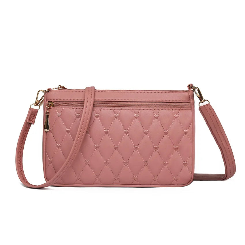 Fashion Mini Shoulder Bags for Women Solid Color Leather-Female Crossbody Bag