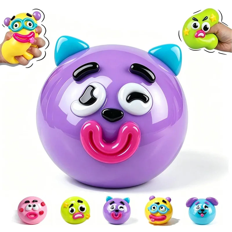 Smushers Squishy, Curiosities Dog Face Swap Squishy Toy, Soft Moldable Cute Slow Rise Squeeze Toy, Relaxing Sensory