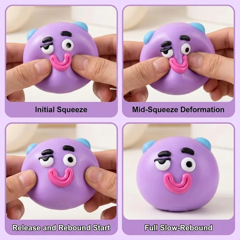 Smushers Squishy, Curiosities Dog Face Swap Squishy Toy, Soft Moldable Cute Slow Rise Squeeze Toy, Relaxing Sensory