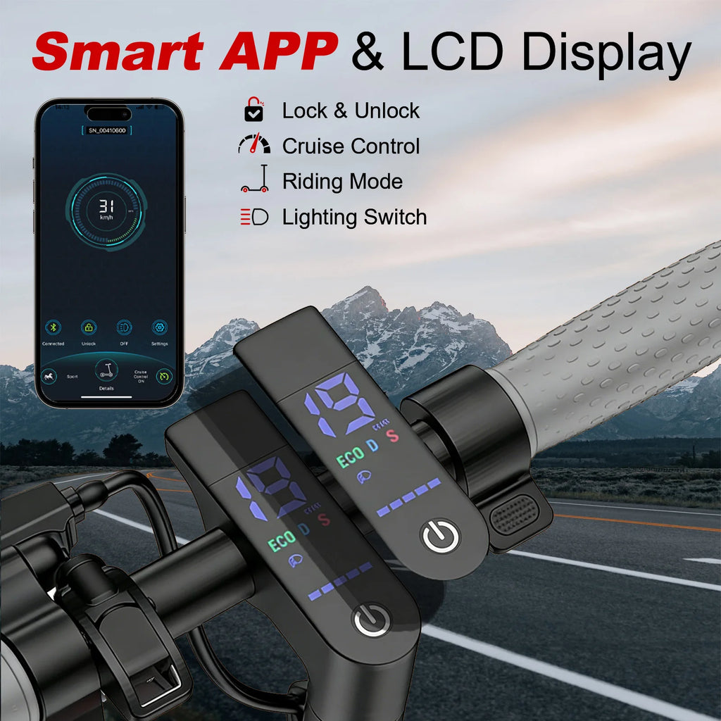 AOVOPRO Electric Scooter Smart Electric Scooter Maximum Speed: 19 miles per hour 350W Motor Range Per Charge-10 Miles