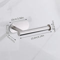 Stainless Steel Toilet Paper Holder, No Drill Wall Mount Tissue Roll Holder for Bathroom, Self Adhesive, Rustproof