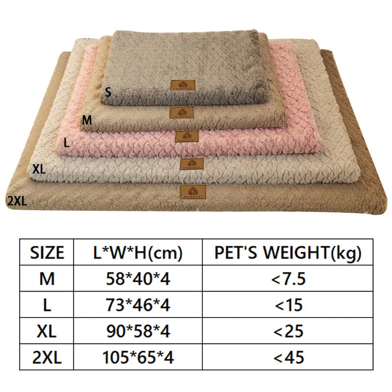 3D Foam Pet Bed With Removable Washable Faux Fur Cover Orthopedic Waterproof Dog Bed For Crate