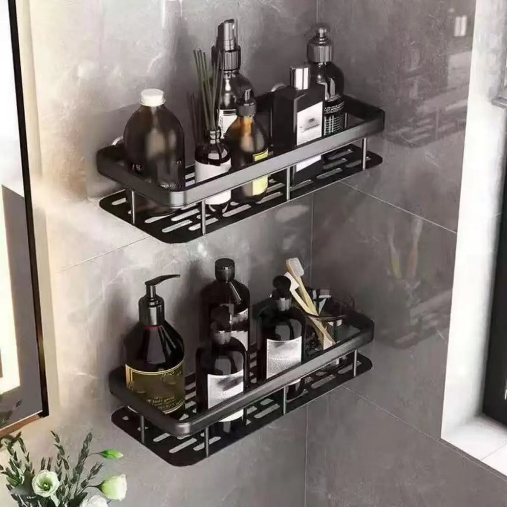Bathroom Shelf-No Drill Wall Mounted Shampoo Bottle Shower Corner Rack
