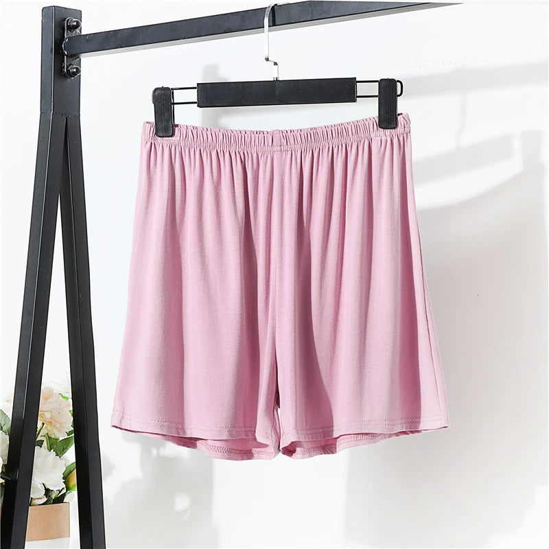 Loose Elastic Waist Modal Women's Shorts Summer plus Size Comfortable Home Casual Wide Leg Pants High Waist Thin Fabric