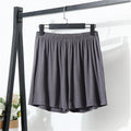 Loose Elastic Waist Modal Women's Shorts Summer plus Size Comfortable Home Casual Wide Leg Pants High Waist Thin Fabric